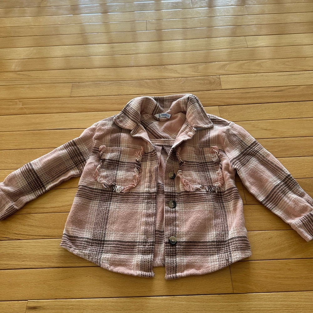 Mayoral Plaid Paink Flannel- Girls